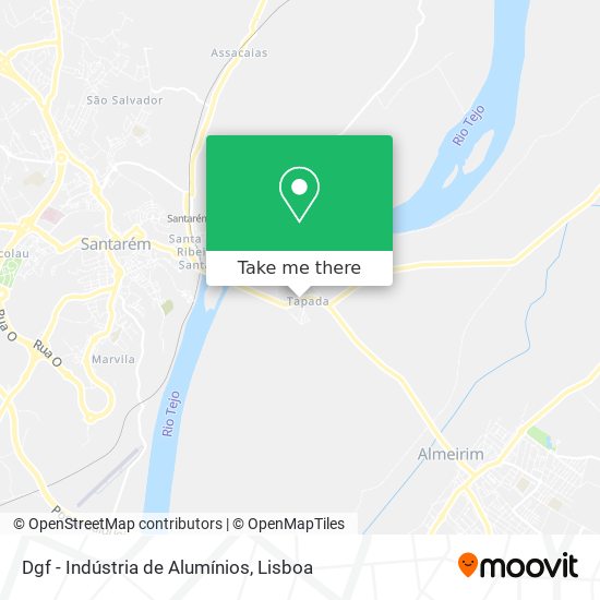 Dgf - Indústria de Alumínios map