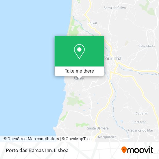 Porto das Barcas Inn map