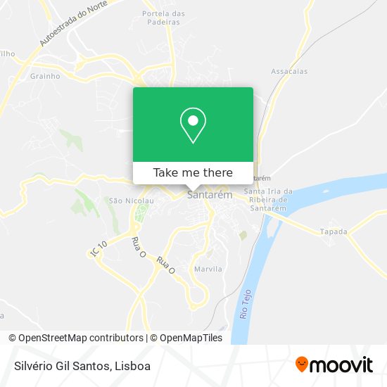 Silvério Gil Santos map