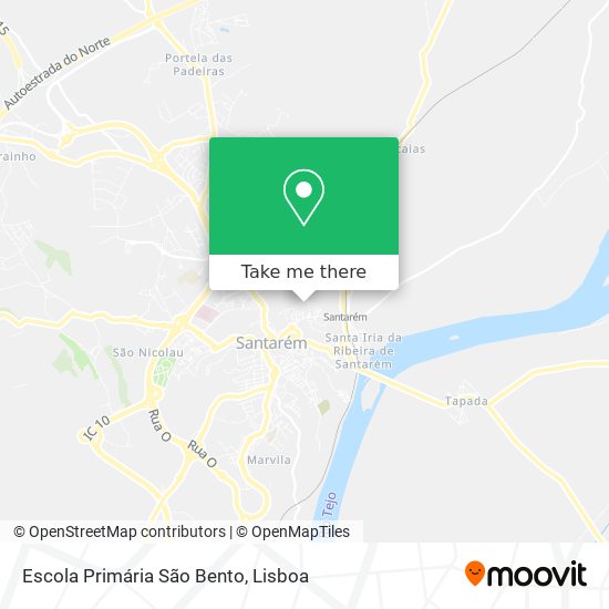 Escola Primária São Bento mapa