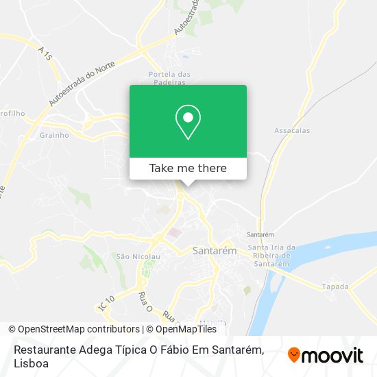 Restaurante Adega Típica O Fábio Em Santarém map