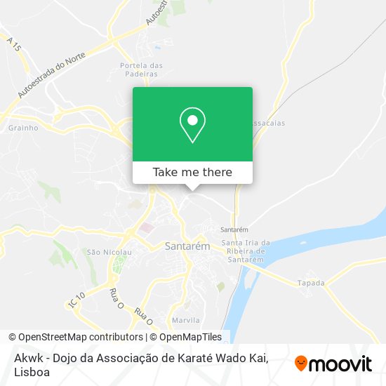 Akwk - Dojo da Associação de Karaté Wado Kai mapa