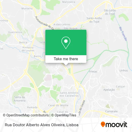 Rua Doutor Alberto Alves Oliveira map