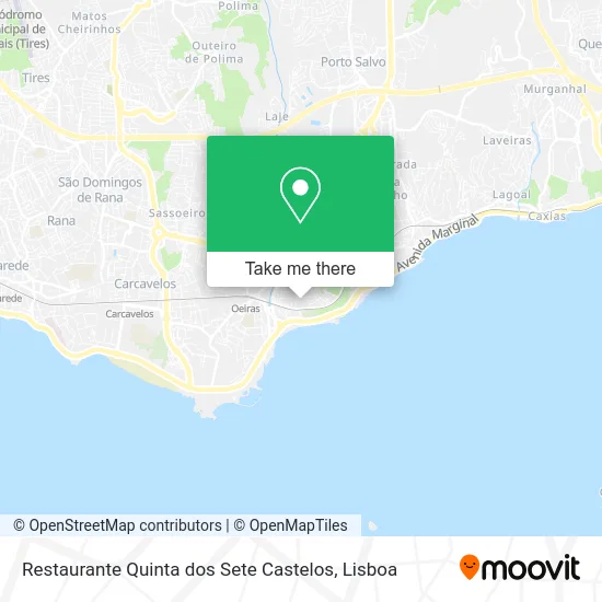 Restaurante Quinta dos Sete Castelos map