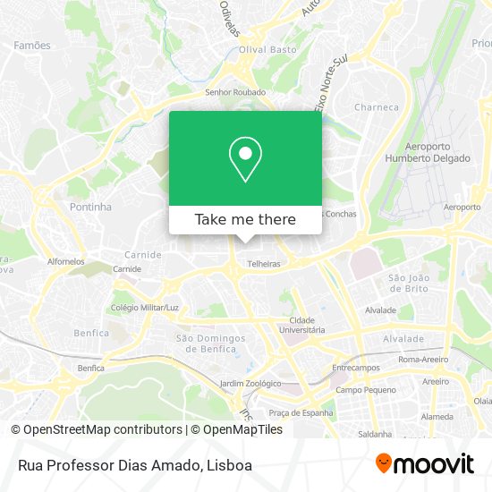 Rua Professor Dias Amado map