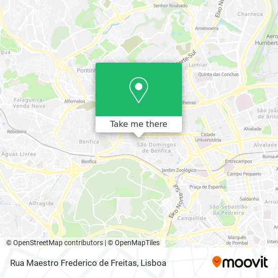 Rua Maestro Frederico de Freitas mapa