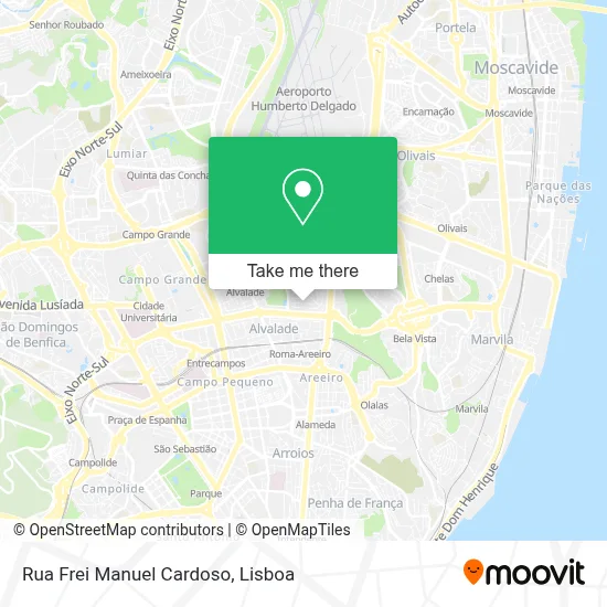 Rua Frei Manuel Cardoso map