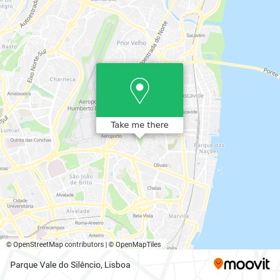 Parque Vale do Silêncio mapa