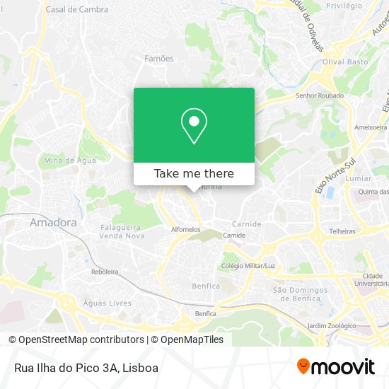 Rua Ilha do Pico 3A mapa