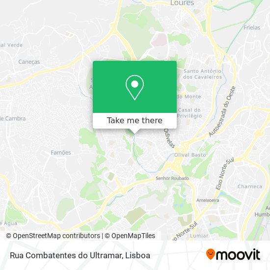 Rua Combatentes do Ultramar map