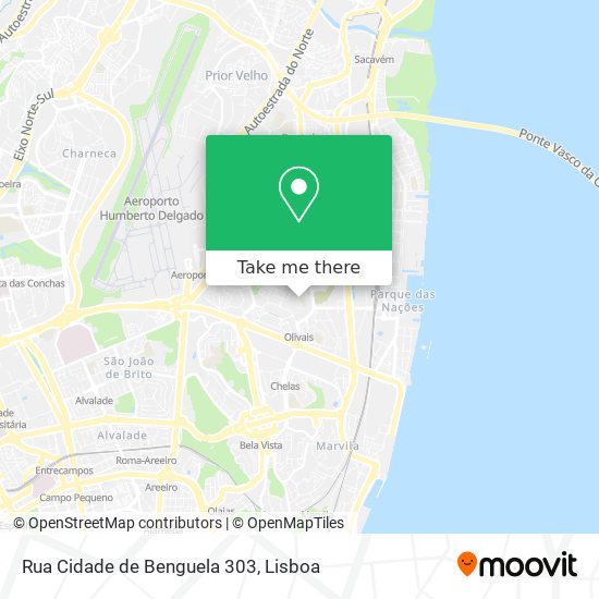 Rua Cidade de Benguela 303 map