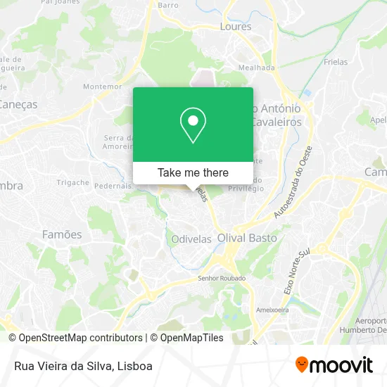 Rua Vieira da Silva map