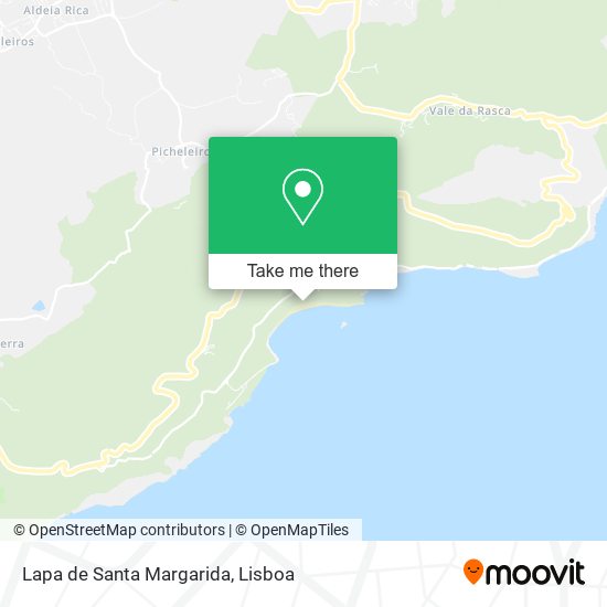 Lapa de Santa Margarida mapa