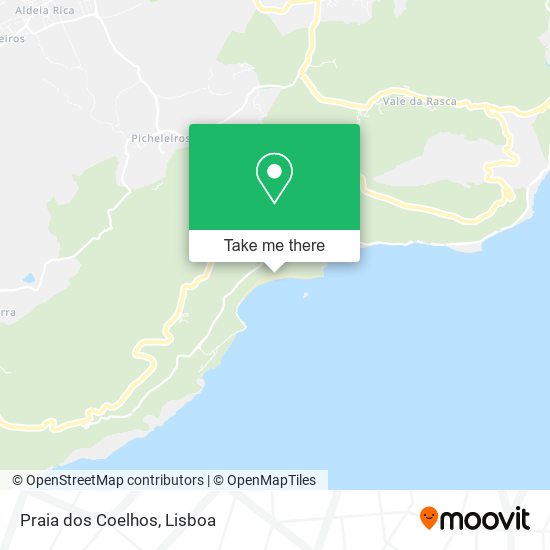 Praia dos Coelhos mapa