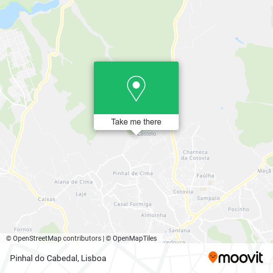 Pinhal do Cabedal mapa