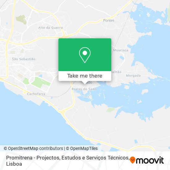 Promitrena - Projectos, Estudos e Serviços Técnicos mapa