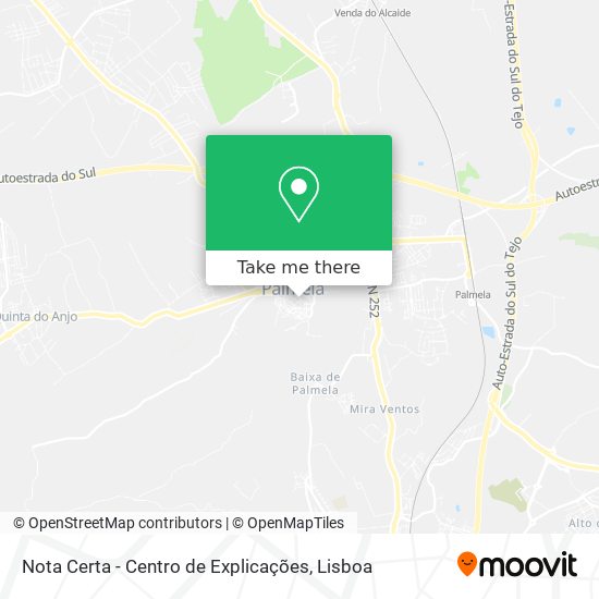 Nota Certa - Centro de Explicações mapa
