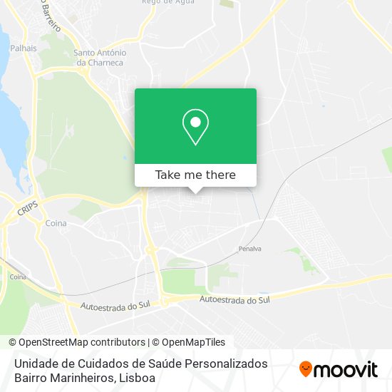 Unidade de Cuidados de Saúde Personalizados Bairro Marinheiros map