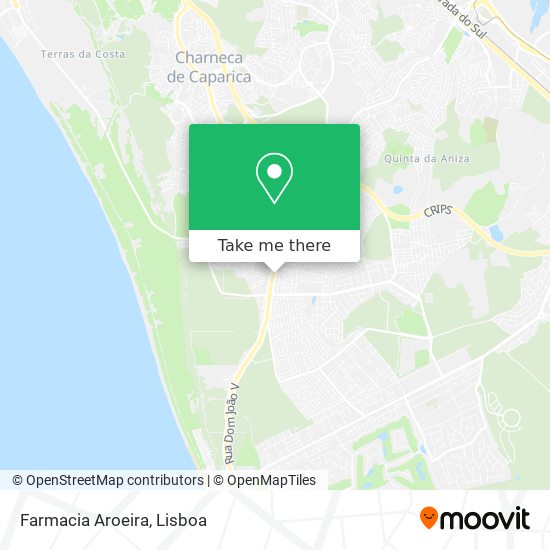 Farmacia Aroeira mapa