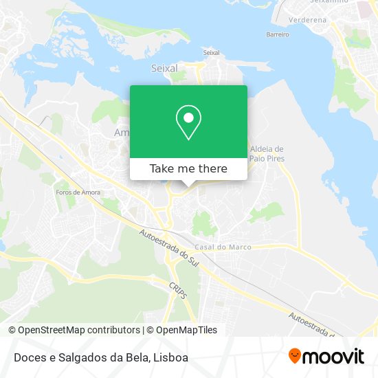 Doces e Salgados da Bela map