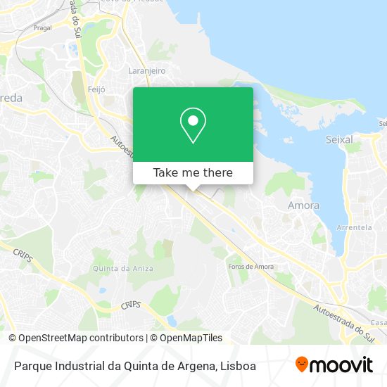 Parque Industrial da Quinta de Argena map