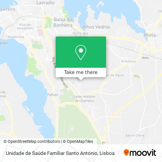 Unidade de Saúde Familiar Santo António map