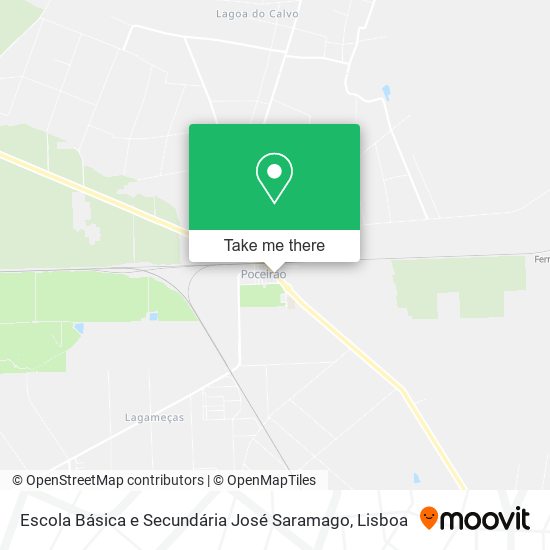 Escola Básica e Secundária José Saramago mapa