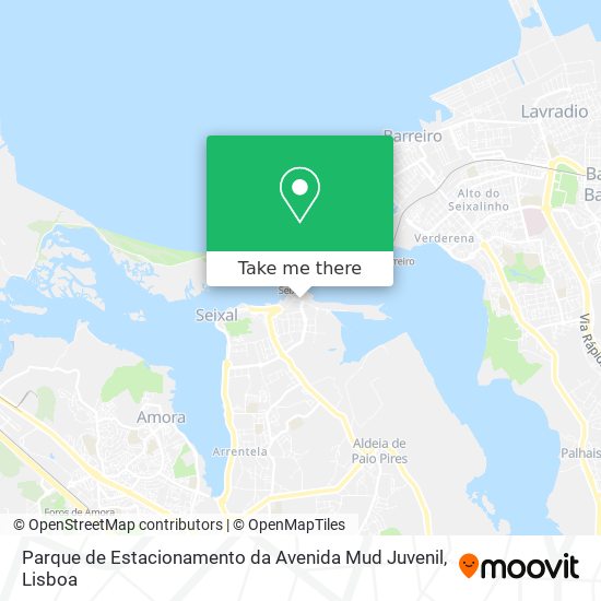 Parque de Estacionamento da Avenida Mud Juvenil map
