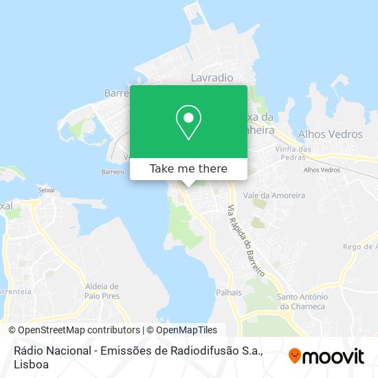 Rádio Nacional - Emissões de Radiodifusão S.a. map