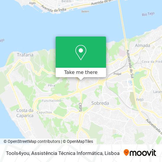 Tools4you, Assistência Técnica Informática mapa