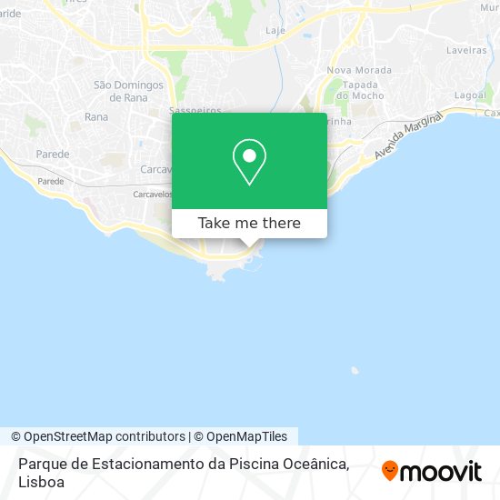 Parque de Estacionamento da Piscina Oceânica map