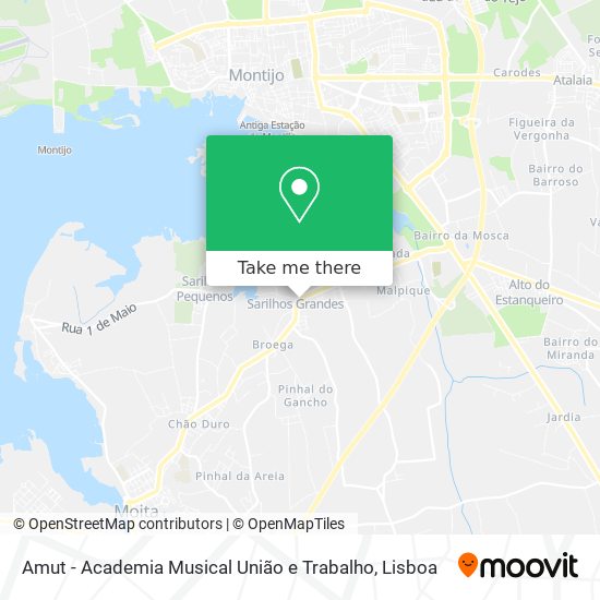 Amut - Academia Musical União e Trabalho mapa