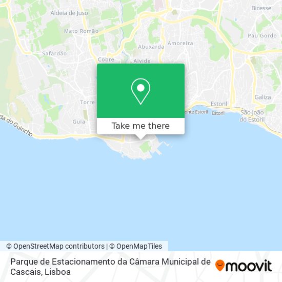 Parque de Estacionamento da Câmara Municipal de Cascais map