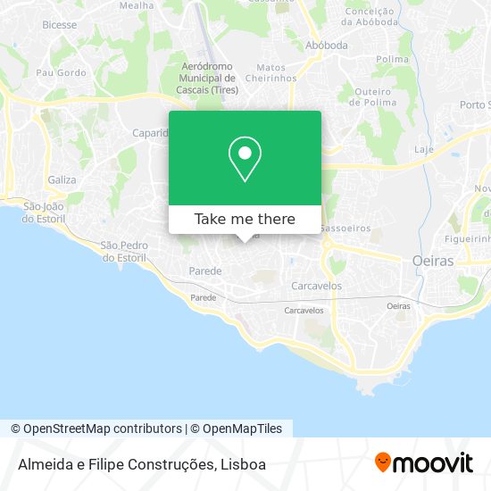 Almeida e Filipe Construções mapa
