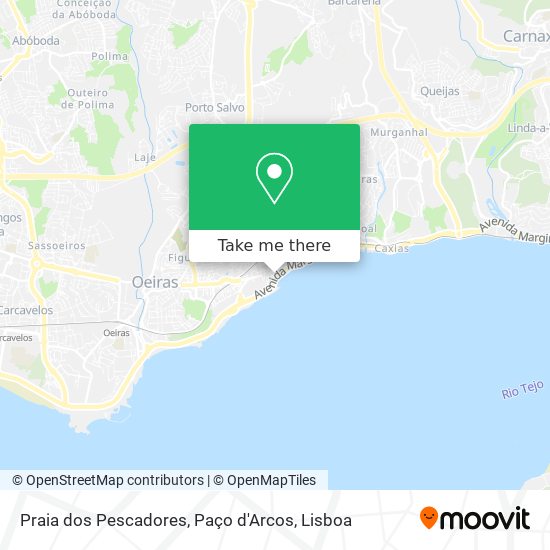 Praia dos Pescadores, Paço d'Arcos map