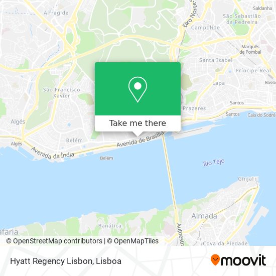 Hyatt Regency Lisbon mapa