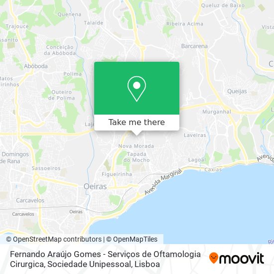 Fernando Araújo Gomes - Serviços de Oftamologia Cirurgica, Sociedade Unipessoal map