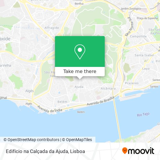 Edifício na Calçada da Ajuda map