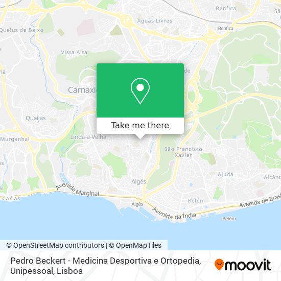 Pedro Beckert - Medicina Desportiva e Ortopedia, Unipessoal map