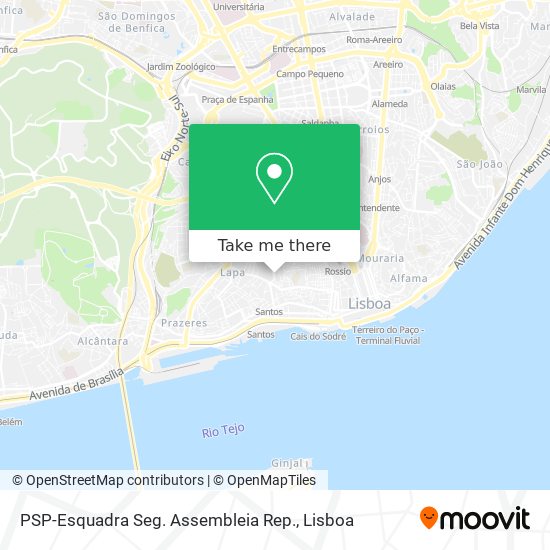 PSP-Esquadra Seg. Assembleia Rep. map