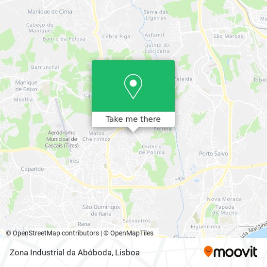 Zona Industrial da Abóboda map