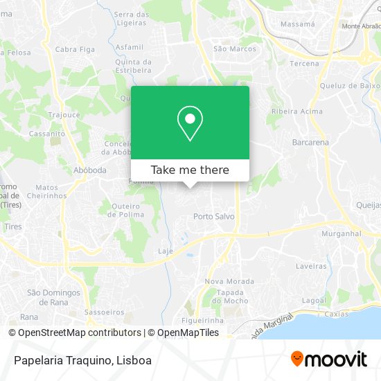 Papelaria Traquino mapa