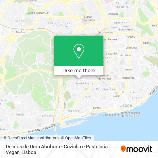 Delírios de Uma Abóbora - Cozinha e Pastelaria Vegan map