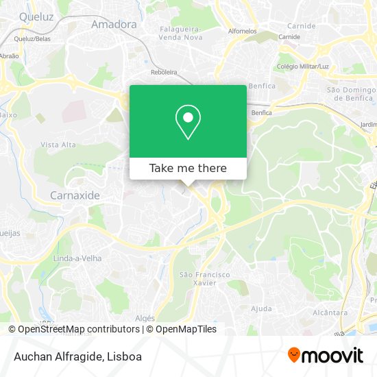 Auchan Alfragide map