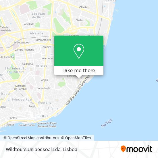Wildtours,Unipessoal,Lda mapa