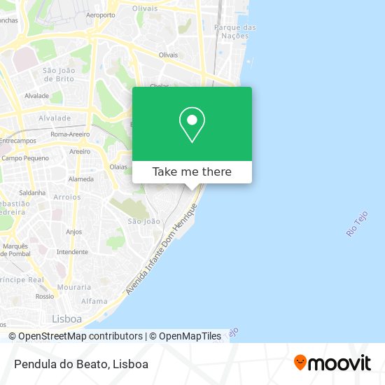 Pendula do Beato mapa