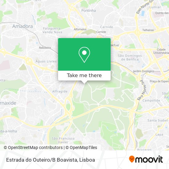Estrada do Outeiro/B Boavista map
