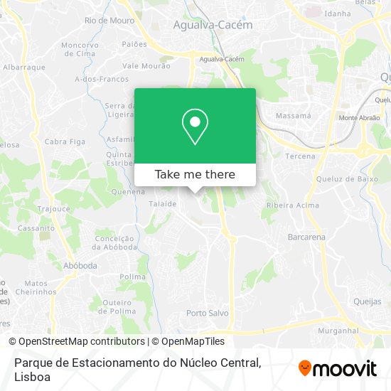 Parque de Estacionamento do Núcleo Central mapa