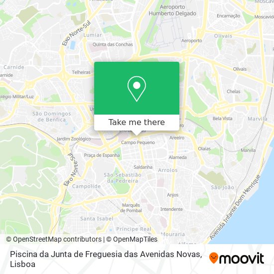 Piscina da Junta de Freguesia das Avenidas Novas map