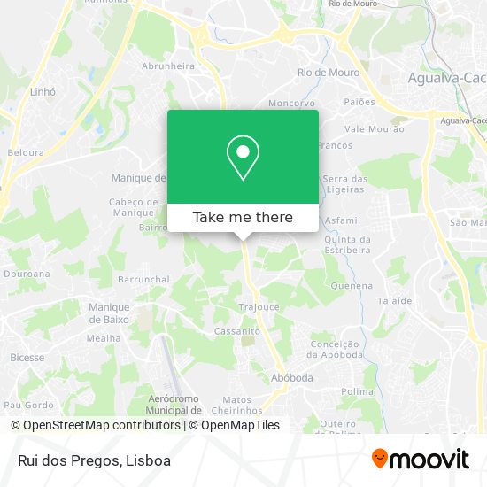 Rui dos Pregos mapa
